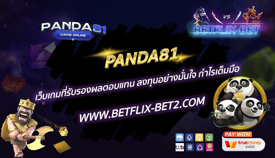 PANDA81-เว็บเกมที่รับรองผลตอบแทน-ลงทุนอย่างมั่นใจ-กำไรเต็มมือ